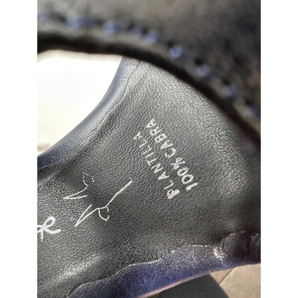 Carlo Rossetti Platform Pump Open Toe Black  Leather Women’s Shoe Size USA 6.5 - Picture 9 of 11